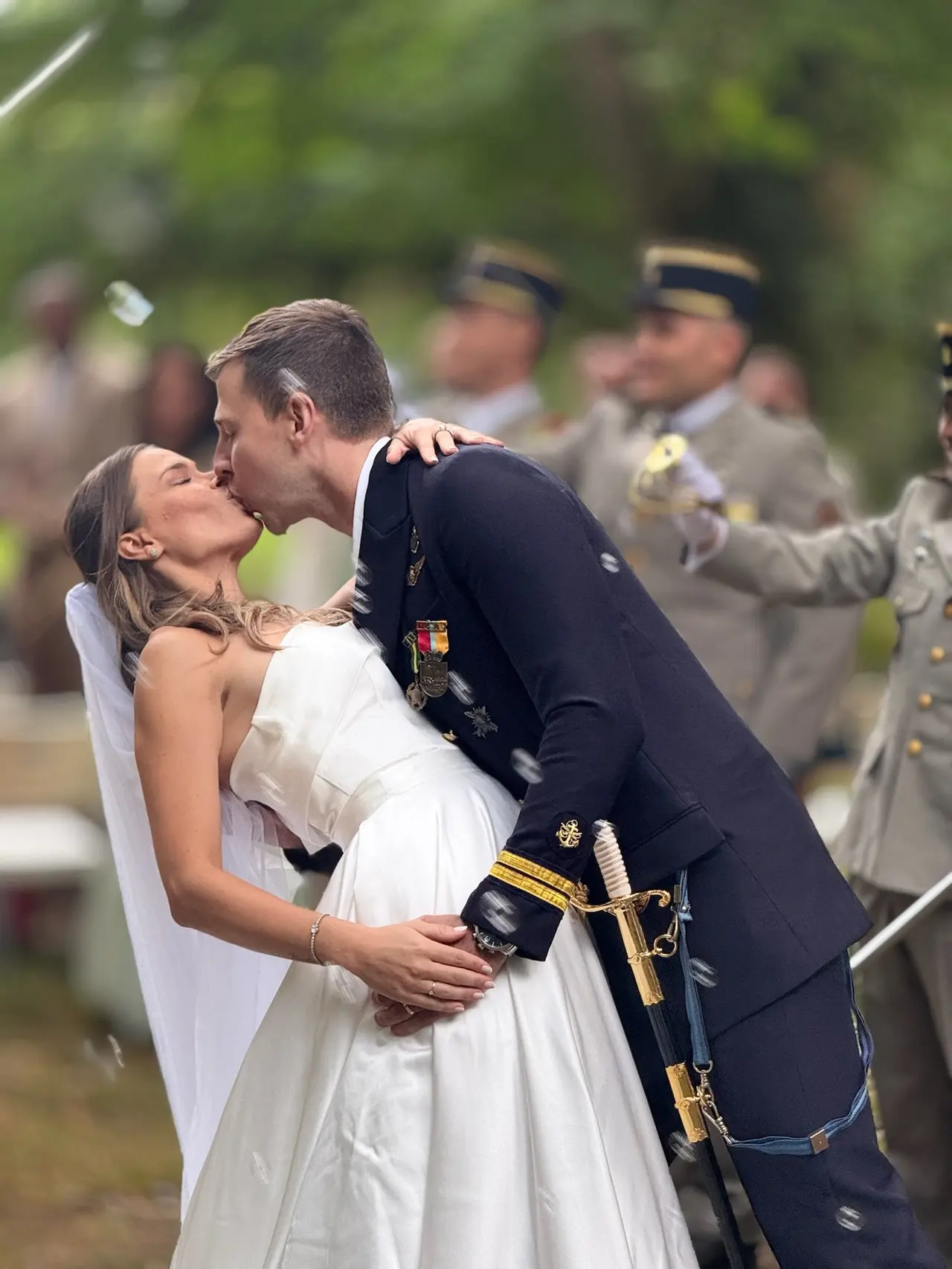 Momento emocionante da cerimônia de casamento